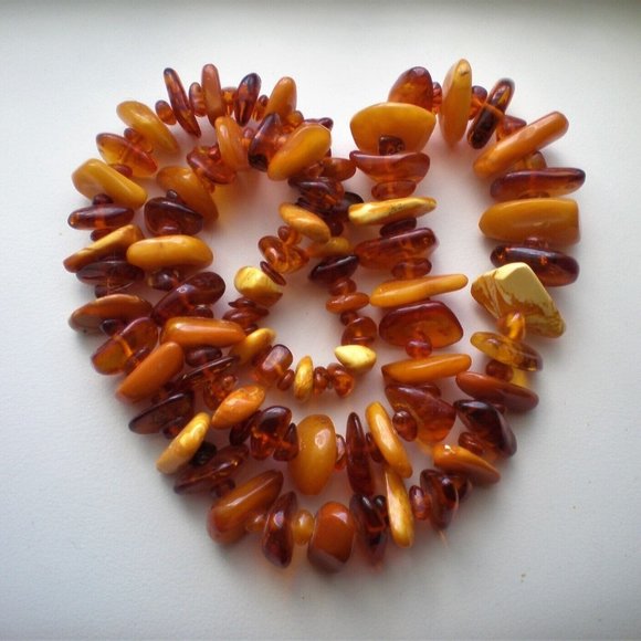 Russian Chunky Baltic Butterscotch Egg Yolk Honey Amber Beaded